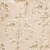 Warm White Floral Embroidered Pocket Square